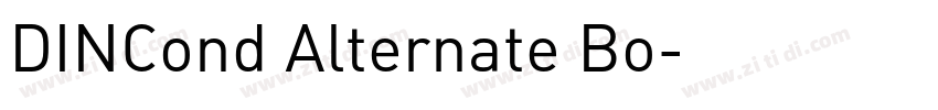 DINCond Alternate Bo字体转换
